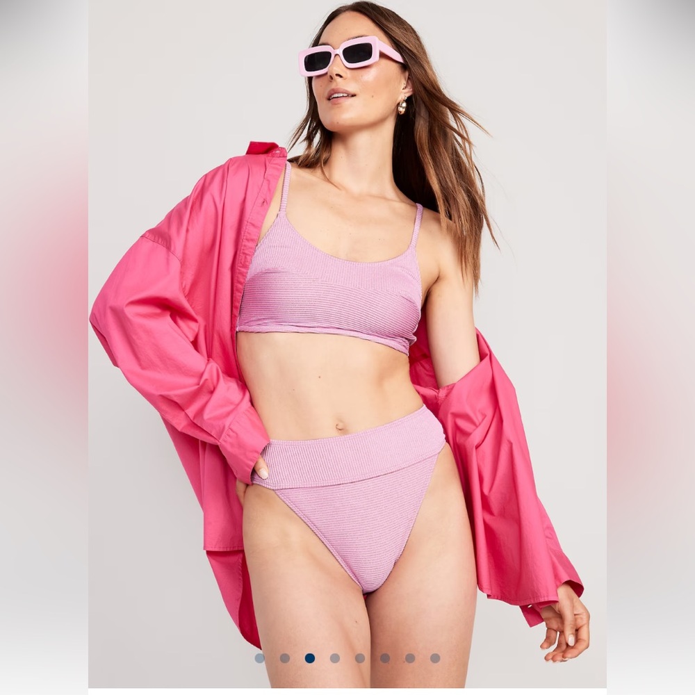 Metallic Shimmer Scoop Neck Old Navy Bikini